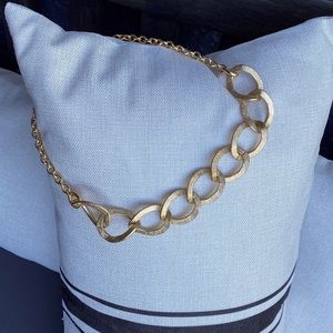 Gold-toned loop necklace